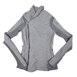 Lululemon Size 4 Bhakti‎ Double Zipper Yoga Jacket in Heather Slate Gray